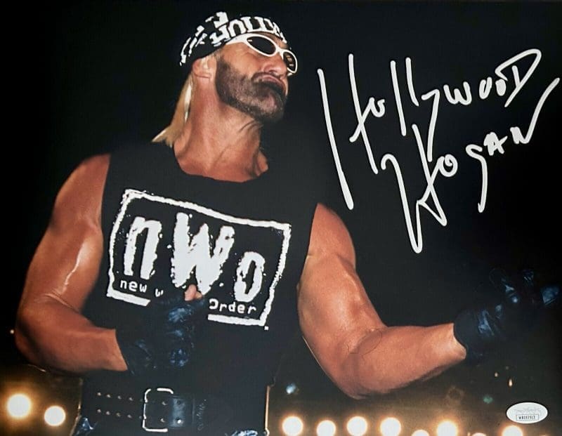 Hollywood Hulk Hogan Signed Autographed Photo 11x14 JSA Authenticated #13