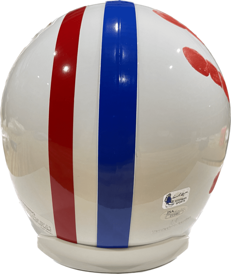 Earl Campbell Handprint Full Size Houston Oilers Helmet Signed JSA Authentic - Image 3