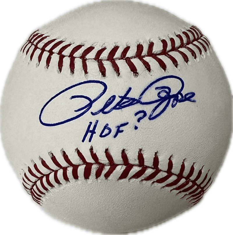 Pete Rose Signed OML Baseball HOF? JSA  Basic Cert Authen & Pete Rose Hologram