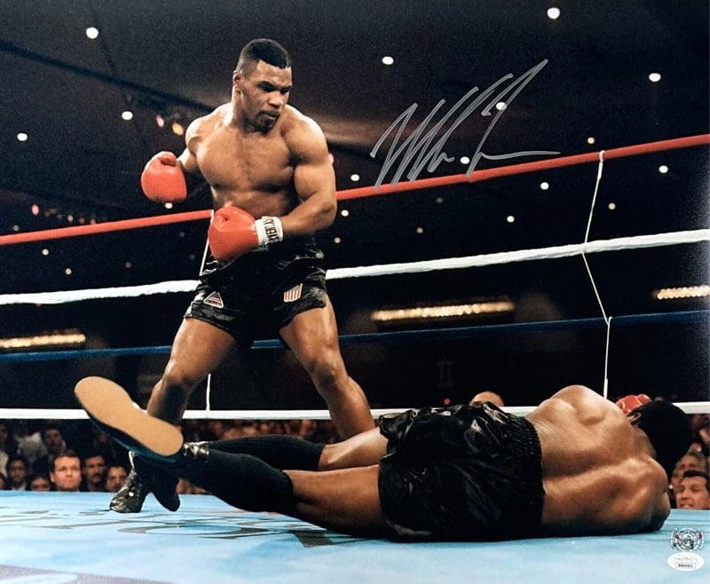 Mike Tyson Signed Autographed 16x20 Photo JSA & Mike Tyson Authentic KO #1