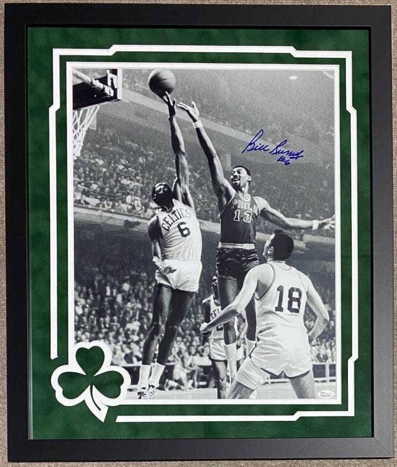Bill Russell Signed Autographed Framed 16x20 Photo JSA Authentication W650328