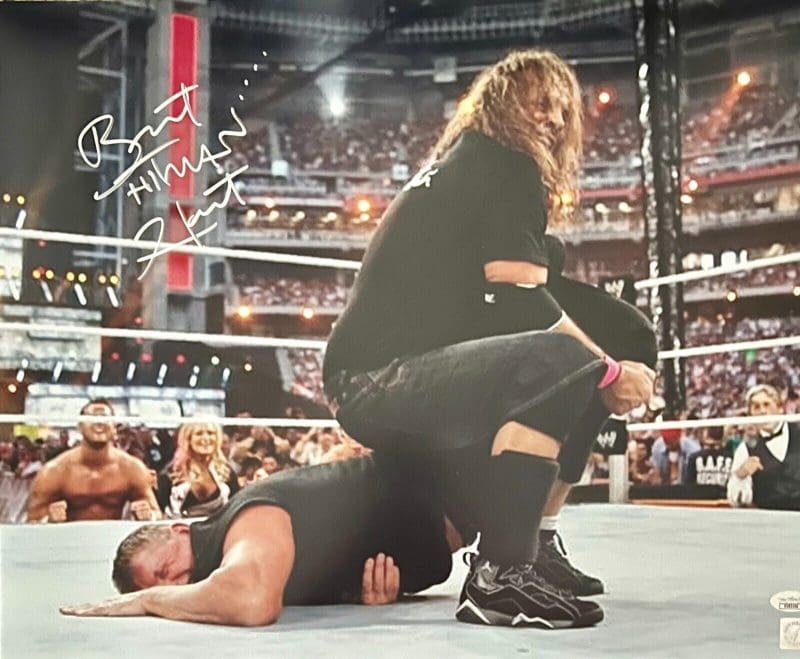 Bret Hart Signed Autographed 16x20 Photo JSA Authentication WWF #2