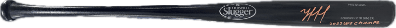 Yordan Alvarez Autographed Signed Louisville Slugger Bat JSA Authen 22 WS Champs