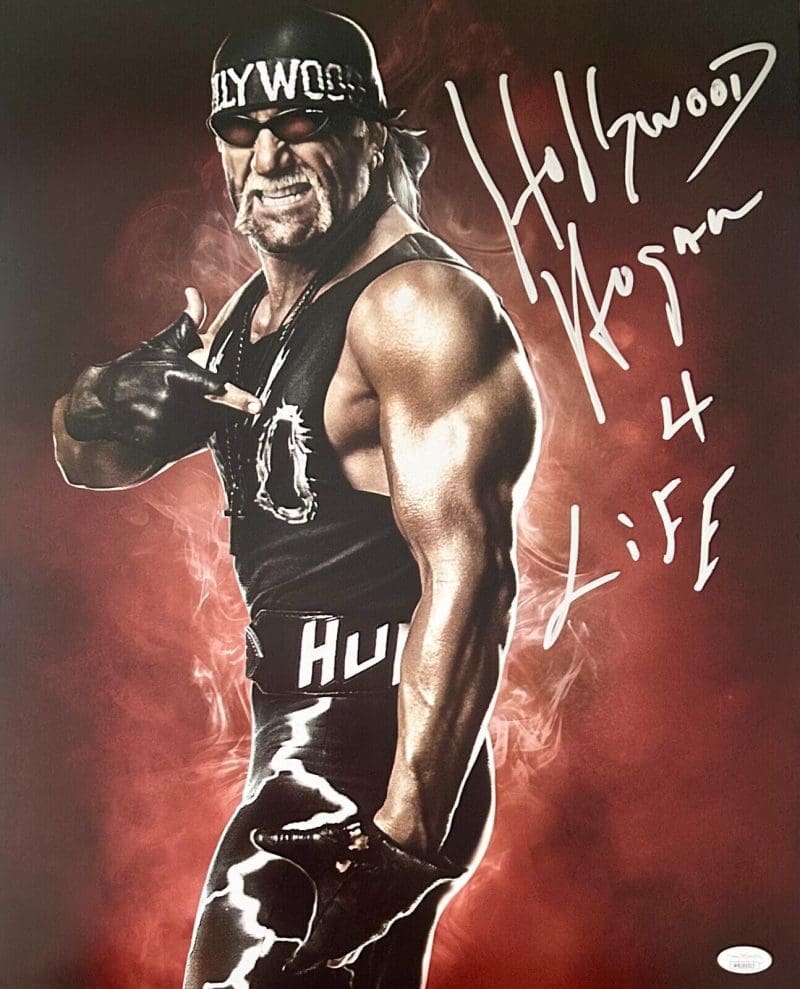 Hollywood Hulk Hogan 4 Life Signed Autographed Photo 16x20 JSA Authenticated