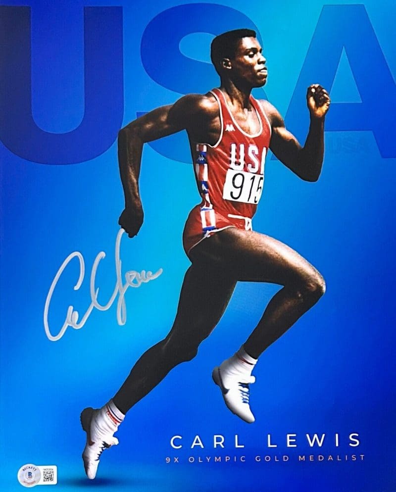 Carl Lewis Signed Autographed 11x14 Photo Beckett