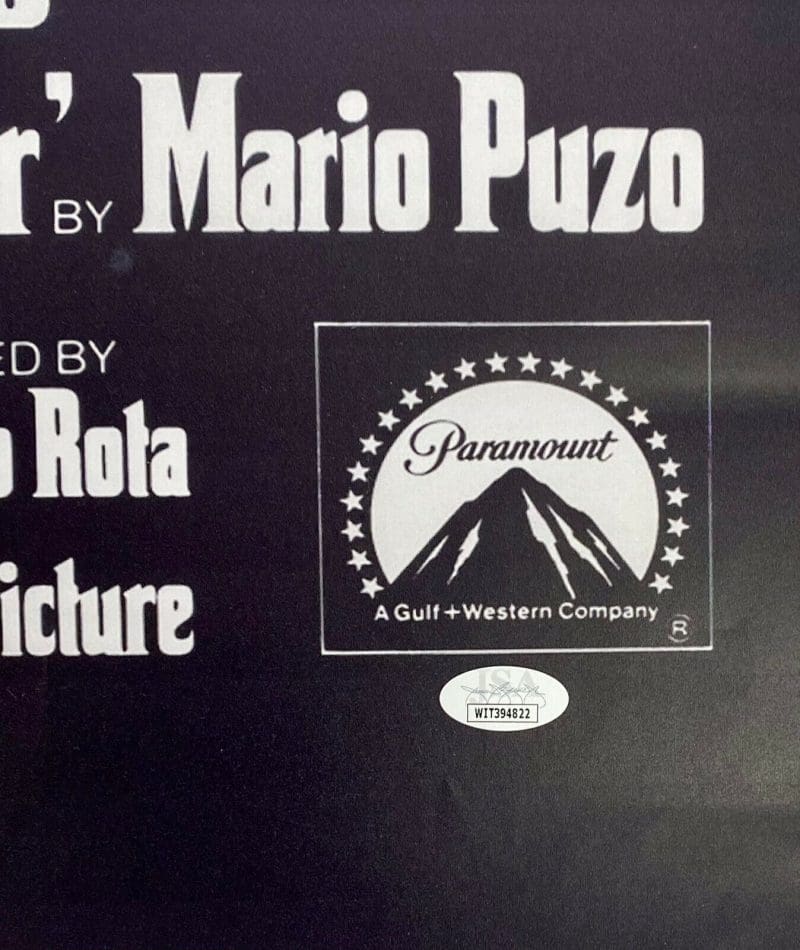 Al Pacino Michael Corleone Signed Autographed Godfather 2 Movie Poster 27x40 JSA - Image 3