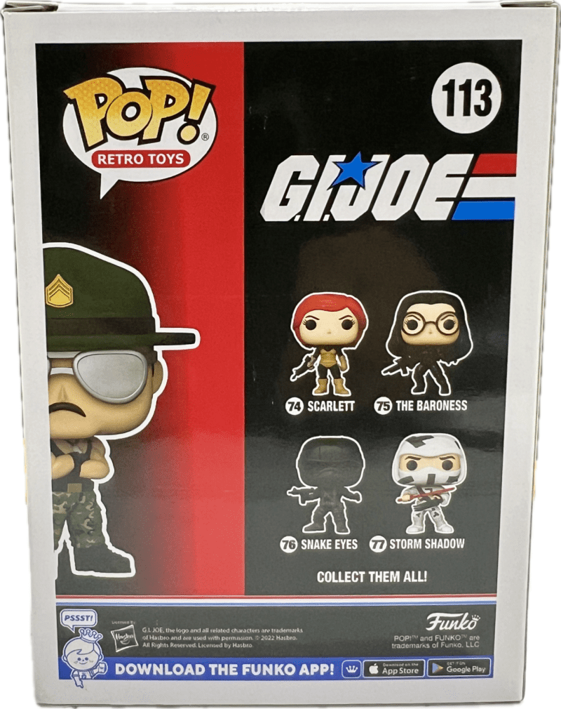 Sgt. Slaughter Signed Autographed Gi Joe Funko POP Figure 113 Beckett White - Image 3
