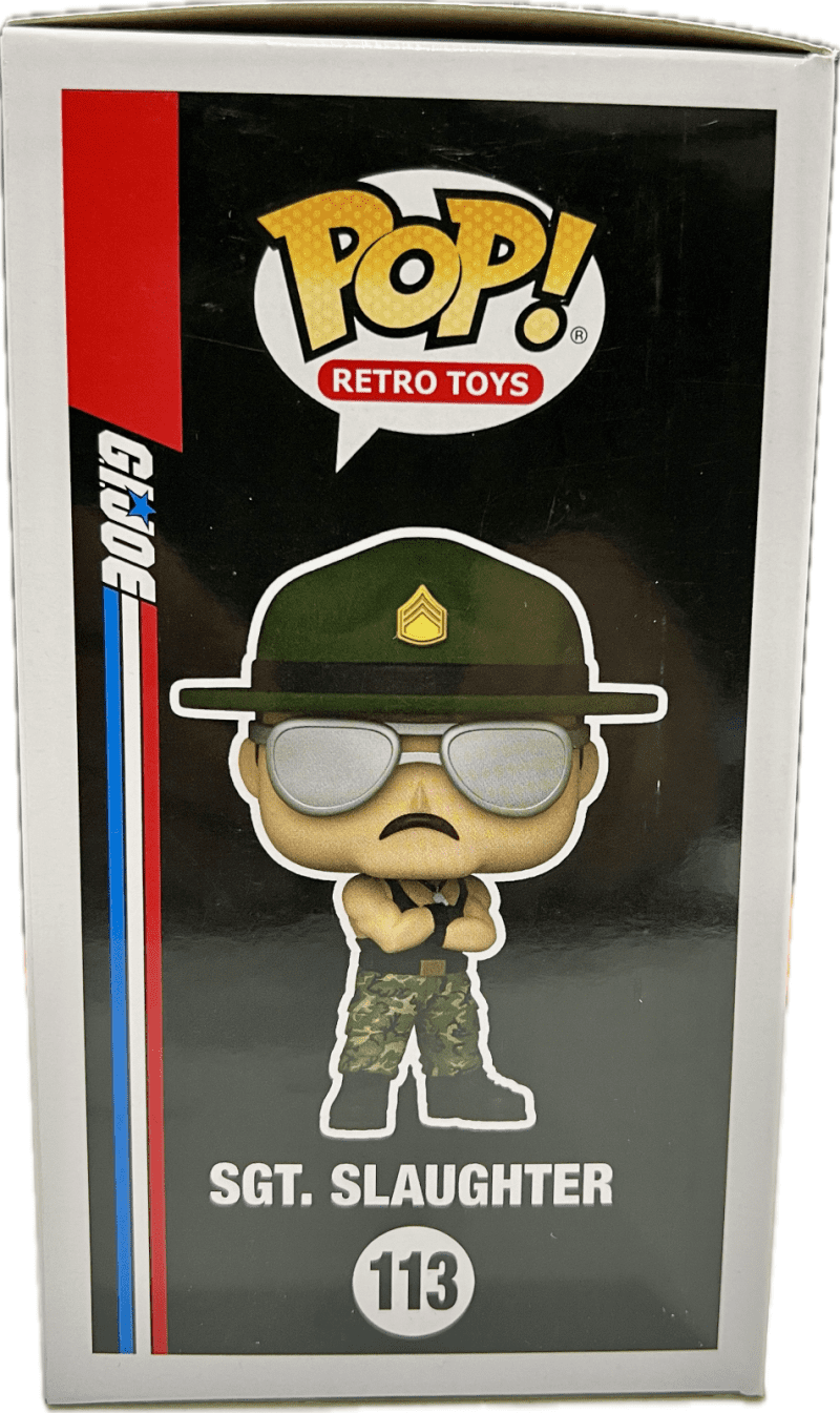 Sgt. Slaughter Signed Autographed Gi Joe Funko POP Figure 113 Beckett White - Image 4