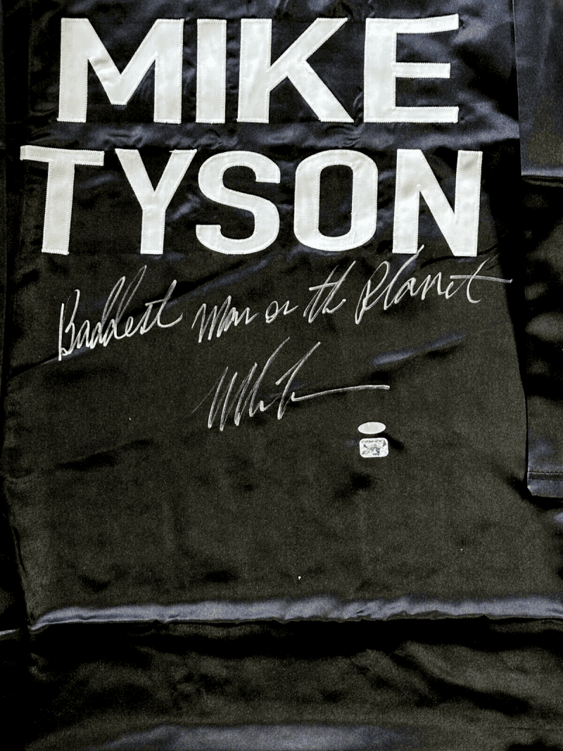 Mike Tyson Signed Autographed Boxing Robe Steiner Sports & Tyson Authenticated - Image 2