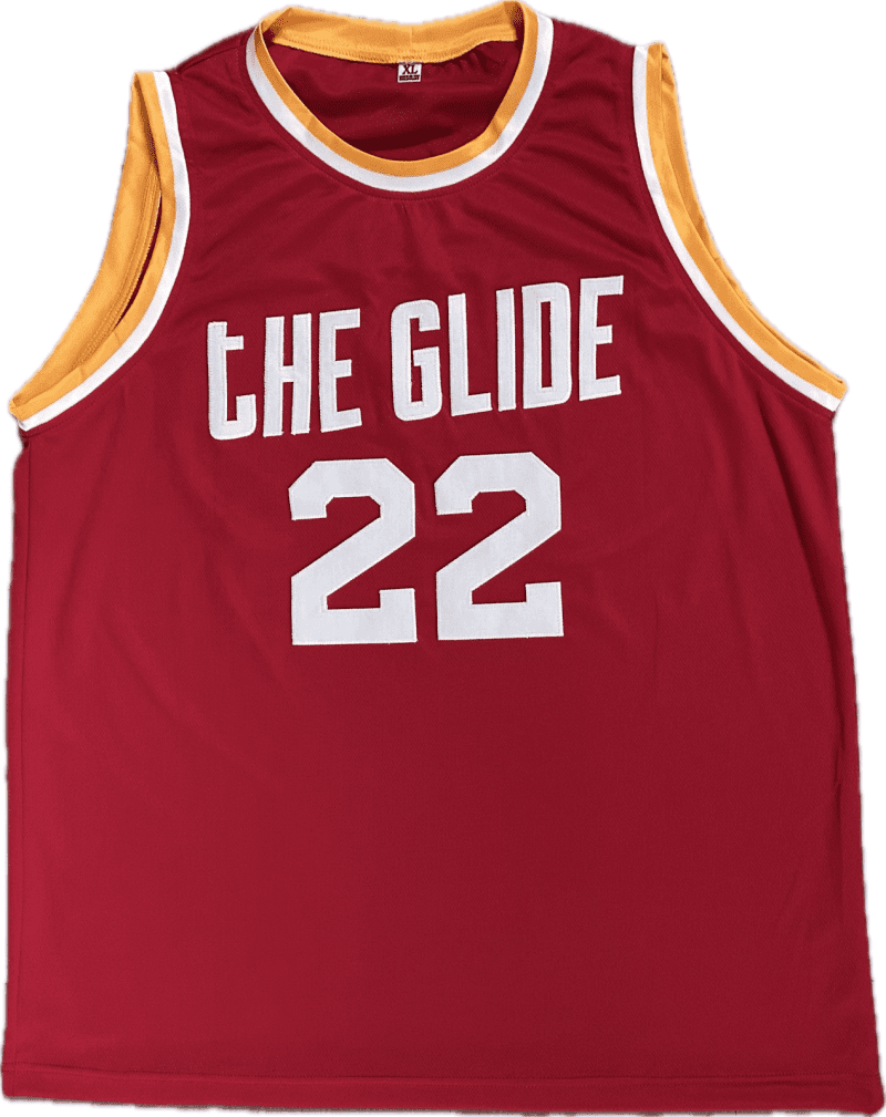 Clyde Drexler Signed Autographed Custom Red/White Jersey JSA Authentication - Image 3