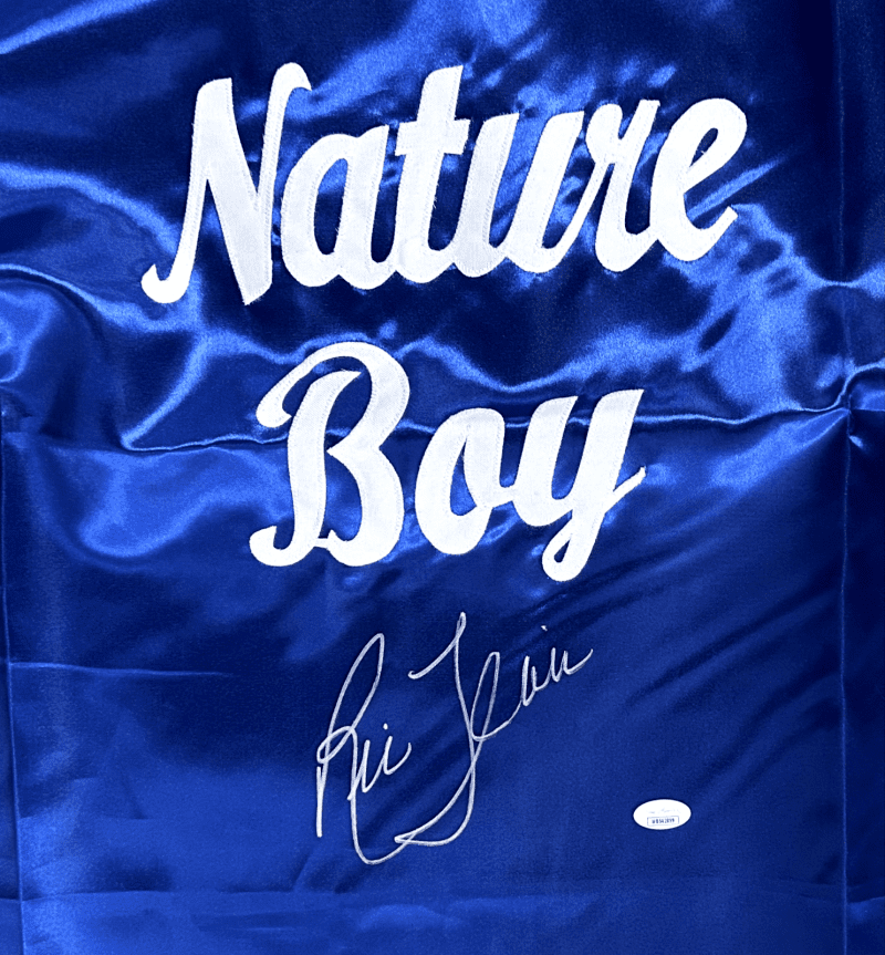 RIC FLAIR "Nature Boy" Signed Autographed Blue Robe JSA Authenticated - Image 2