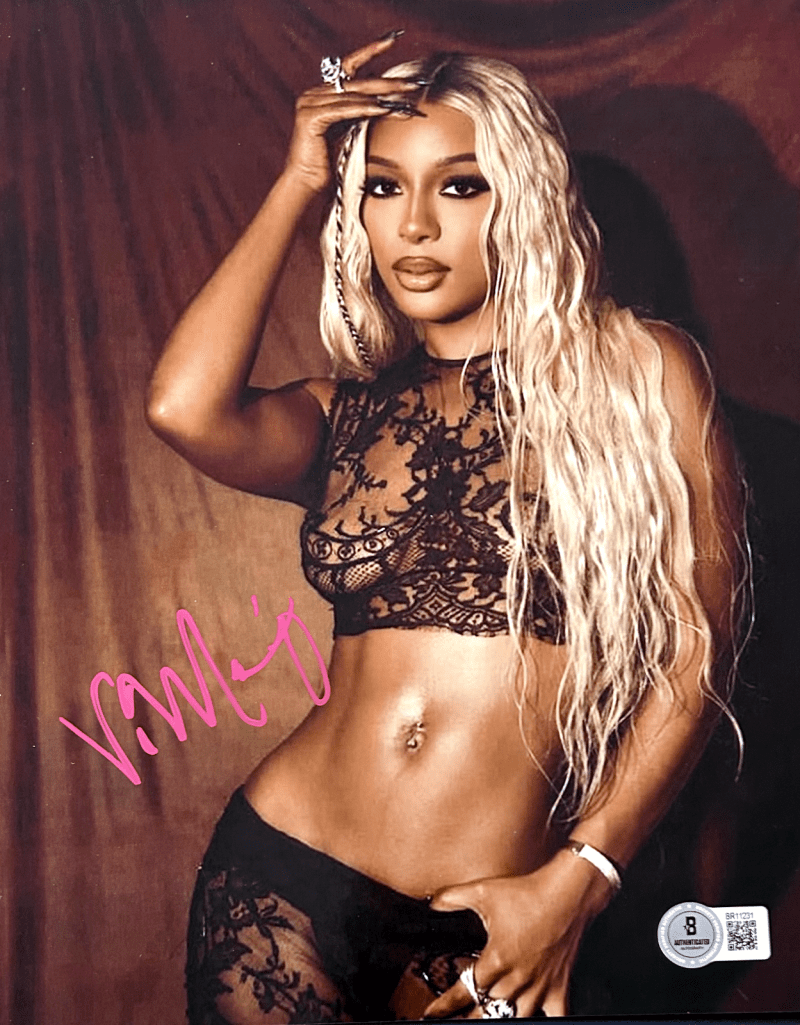 Victoria Monet Signed Autograph 8x10 Beckett Authentication #2 Jaguar