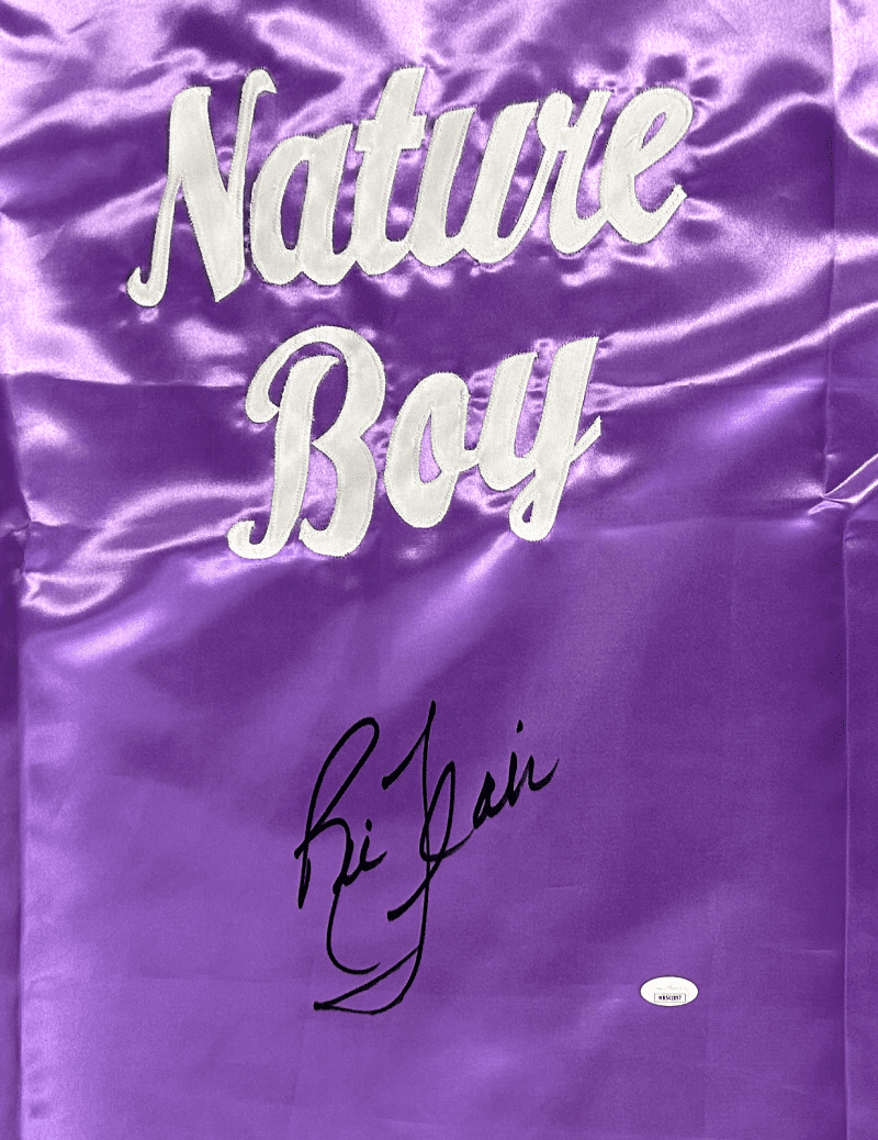 RIC FLAIR "Nature Boy" Signed Autographed Purple Robe JSA Authenticated - Image 2
