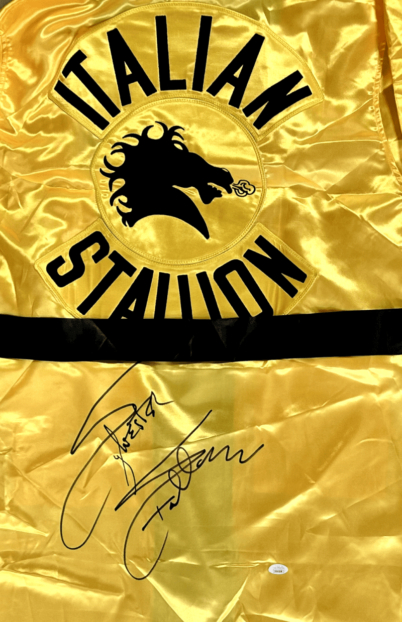 Sylvester Stallone Signed Rocky Italian Stallion Robe JSA Witness Authenticated - Image 2
