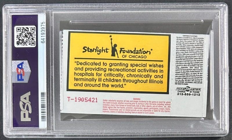 Undertaker Signed Autographed SummerSlam Ticket Stub PSA Authen 84163975 - Image 2