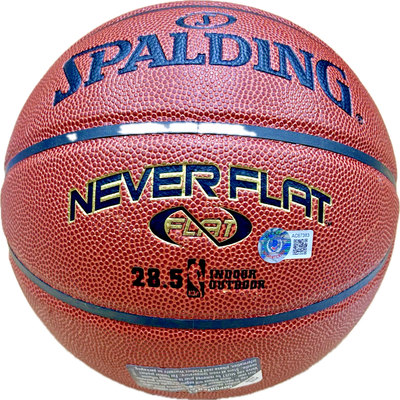 Michael Jordan Signed Hand Painted Spalding Basketball Beckett Letter & GOAT - Image 4