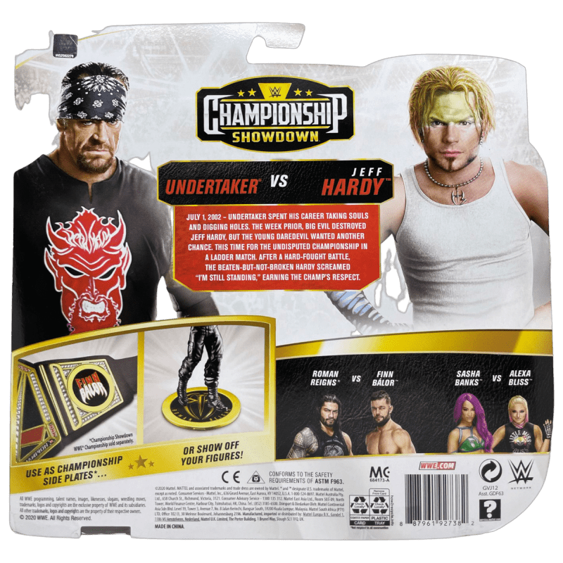 The Undertaker Signed WWE Championship Showdown Action Figure JSA WIT418005 - Image 3