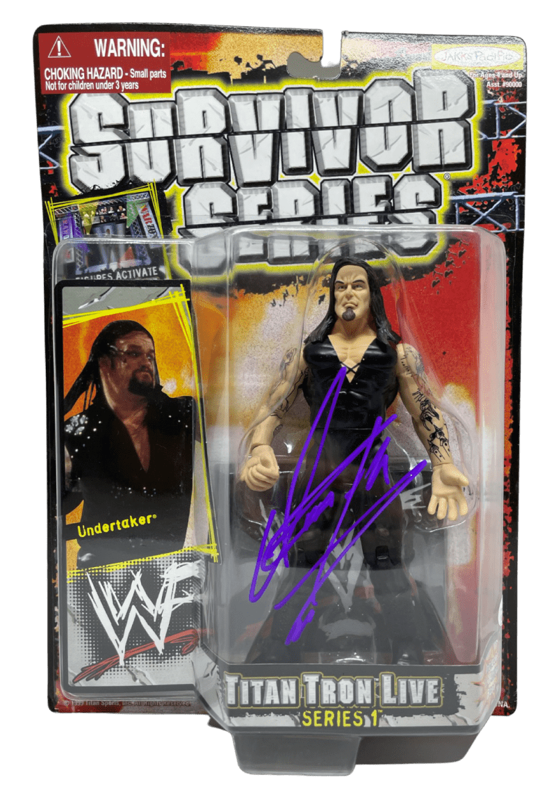 The Undertaker Signed WWE Survivor Series Action Figure JSA WIT418003