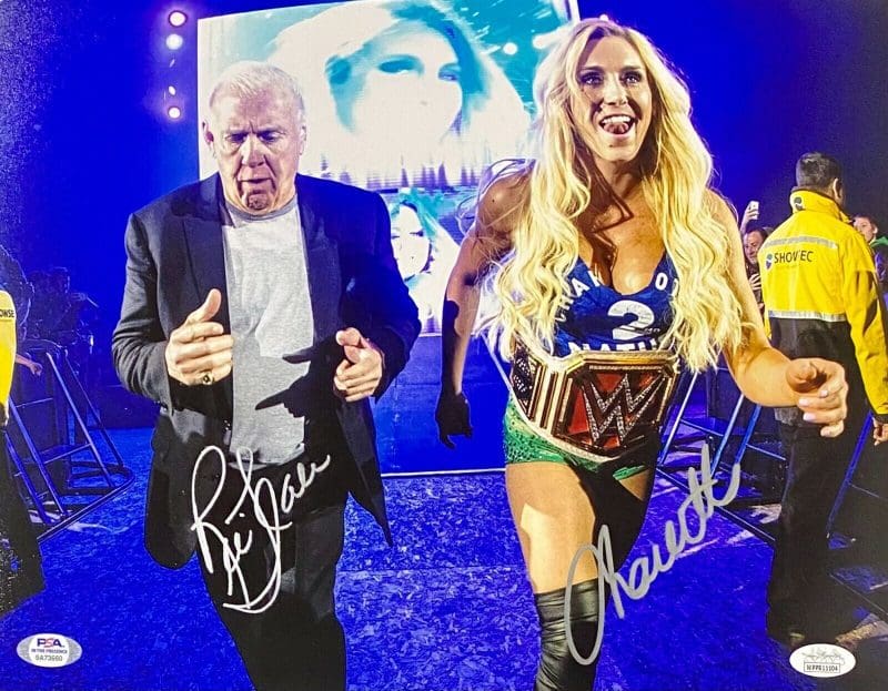 Ric Flair & Charlotte Flair Dual Signed Autographed 11x14 Photo JSA & PSA/DNA #1