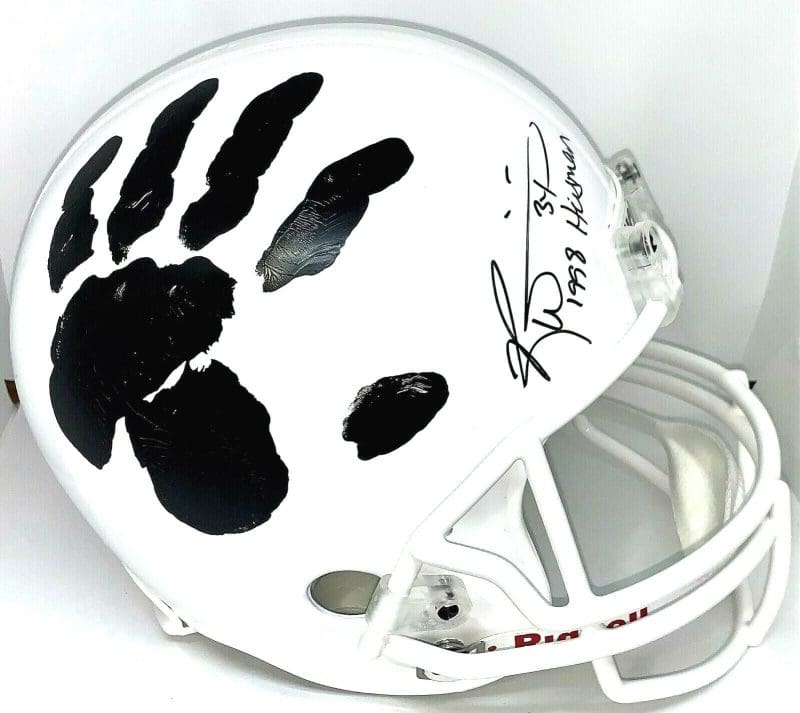 Ricky Williams Handprint Full Size Texas Longhorns Helmet Signed JSA Z65893