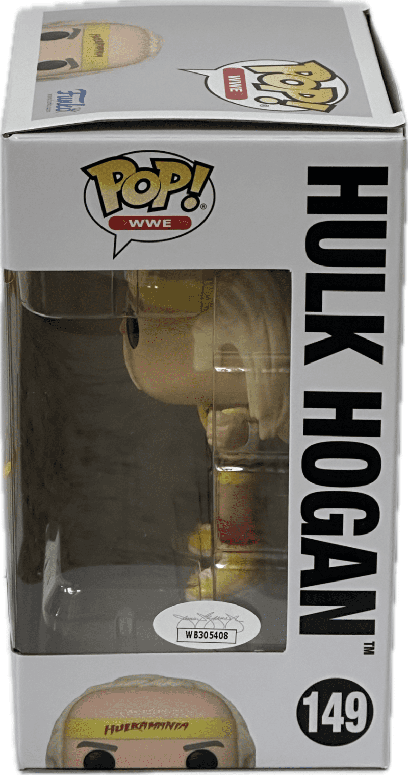 Hulk Hogan Signed Autographed Funko POP 149 JSA Authenticated Yellow - Image 2