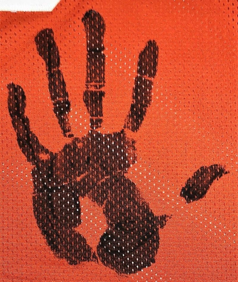 Ricky Williams Handprint Signed Autographed Orange Jersey JSA Authen WPP060337 - Image 4