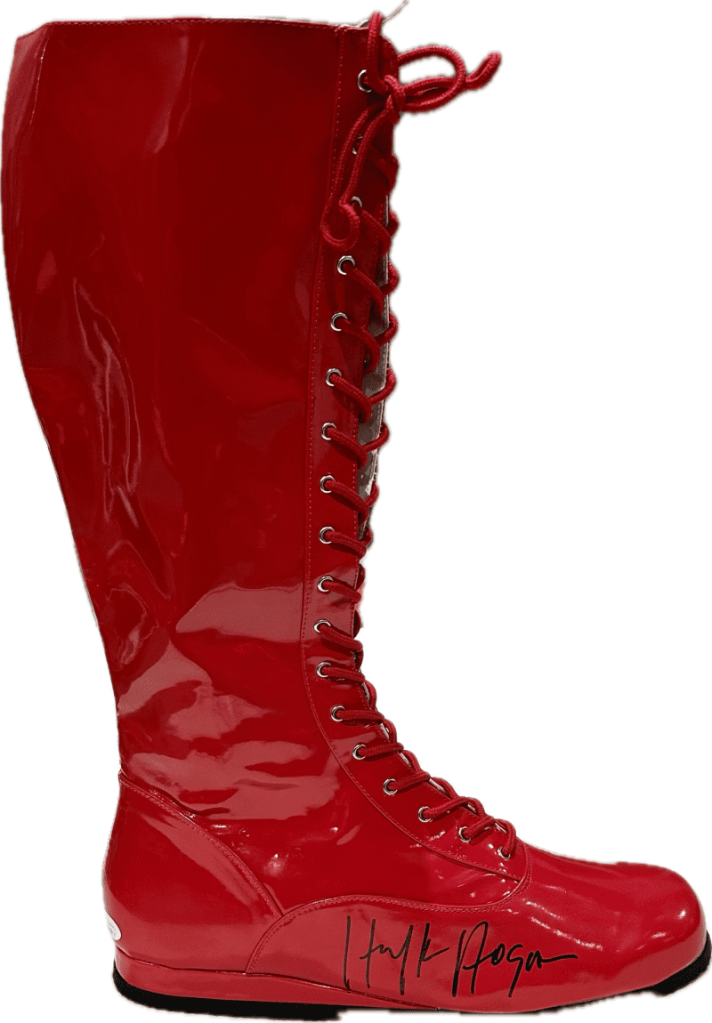 Hulk Hogan Signed Autographed RED Boot JSA Authentication Right WWF WCW WWE