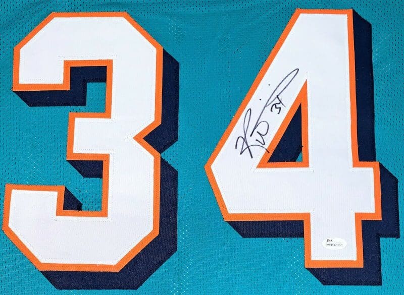 Ricky Williams Hand Print Signed Autographed Green Jersey JSA Authen WPP060357 - Image 2