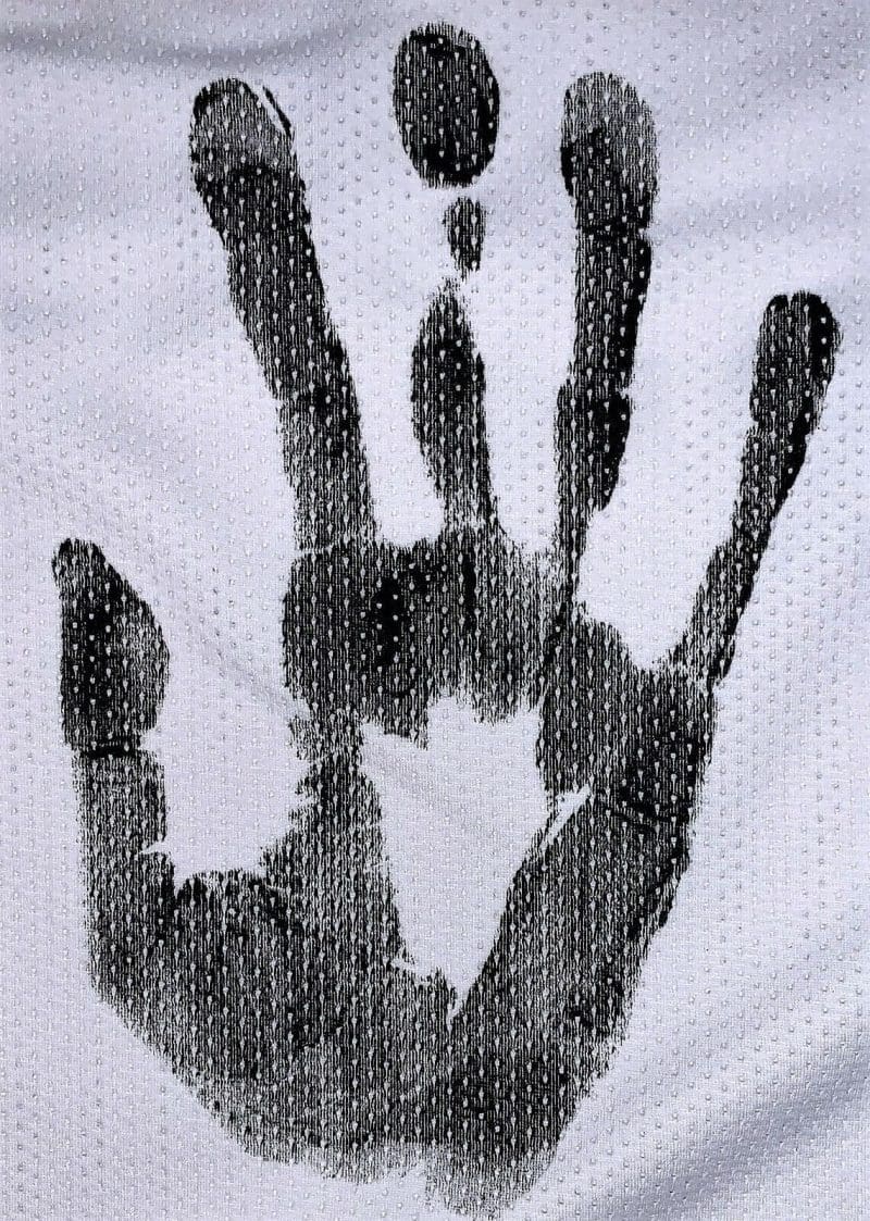Julius Erving Dr. J Handprint Signed Autographed White Jersey JSA Authen Z65906 - Image 5