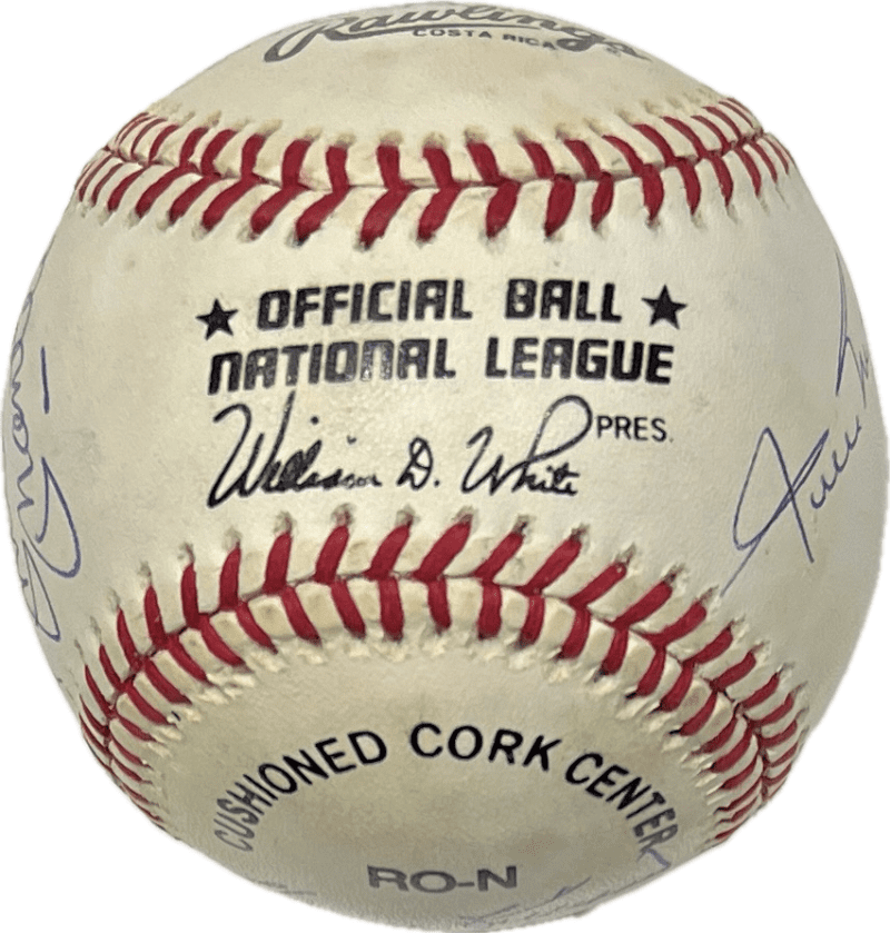 500 Home Run Club Signed NL Official Baseball 12 Autos Williams Mantle Beckett - Image 6
