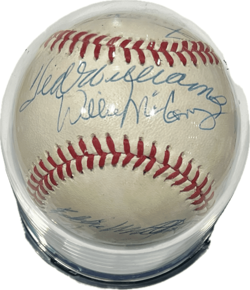 500 Home Run Club Signed NL Official Baseball 11 Autos Mantle Aaron Beckett - Image 5