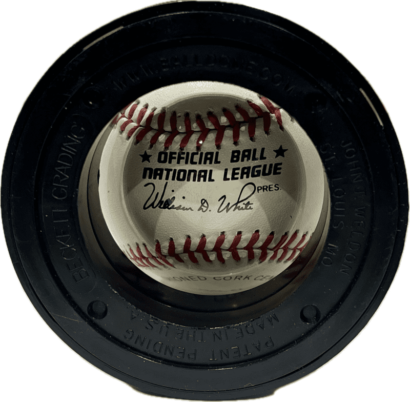 500 Home Run Club Signed NL Official Baseball 11 Autos Mantle Aaron Beckett - Image 6