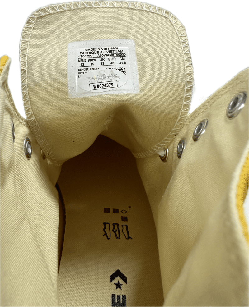 Jerry West Signed Autographed Right Yellow Converse Shoe JSA Authentication - Image 4