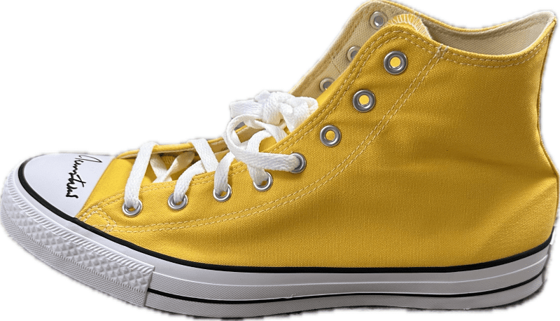 Jerry West Signed Autographed Left Yellow Converse Shoe JSA Authentication - Image 3