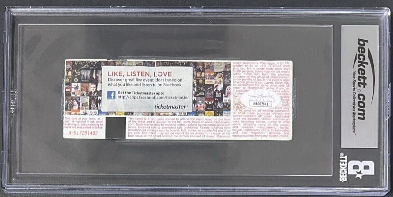 Undertaker Brock Lesnar Daniel Bryan Signed WWE WrestleMania XXX Ticket Beckett - Image 2