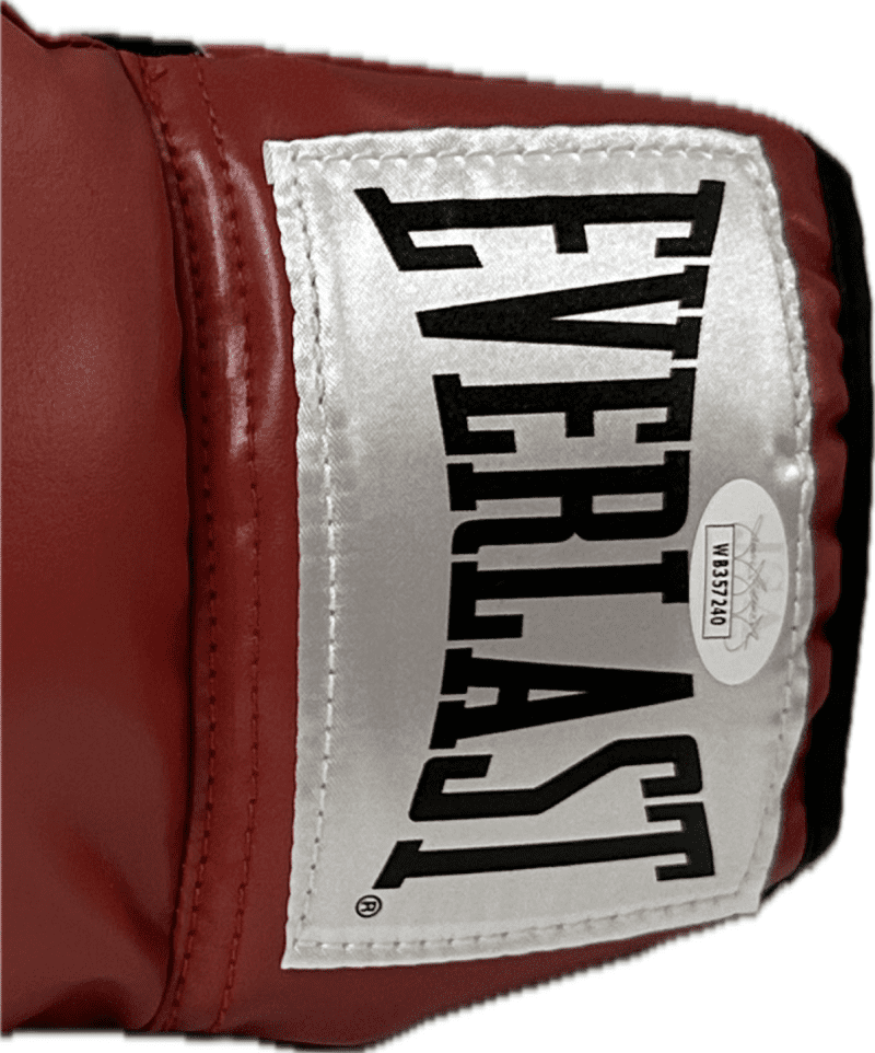Thomas "Tommy" Hearns Signed Autographed Red Left Hand Boxing Glove JSA Authen - Image 2