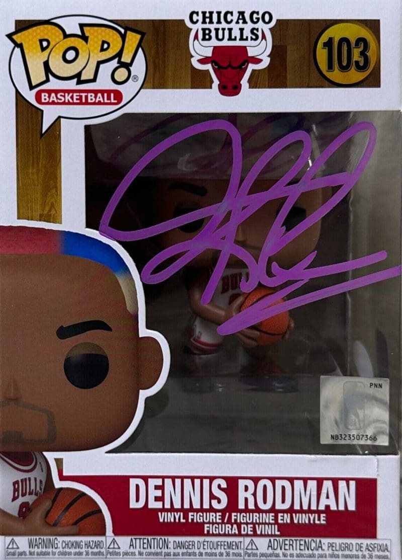 Dennis Rodman Signed Funko POP Figure JSA & Rodman Exclusive Hologram Authen Pur