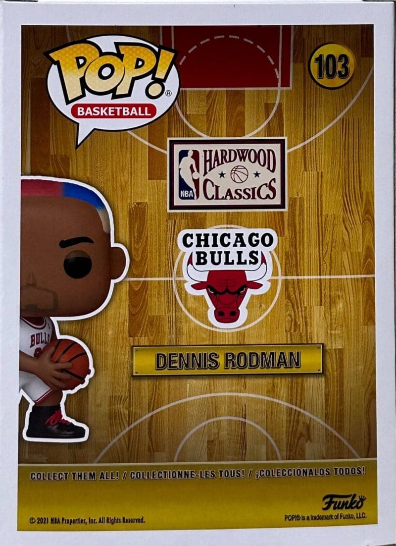 Dennis Rodman Signed Funko POP Figure JSA & Rodman Exclusive Hologram Authen Pur - Image 6