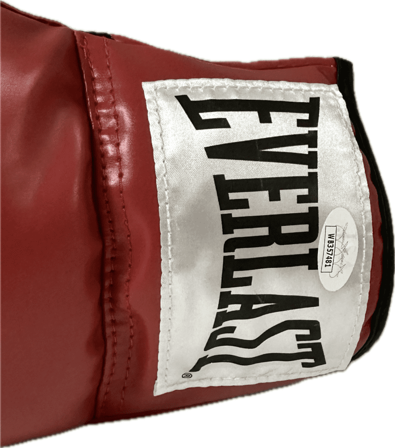 Roberto Duran Signed Autographed Red Left Hand Boxing Glove JSA Authenticated - Image 2