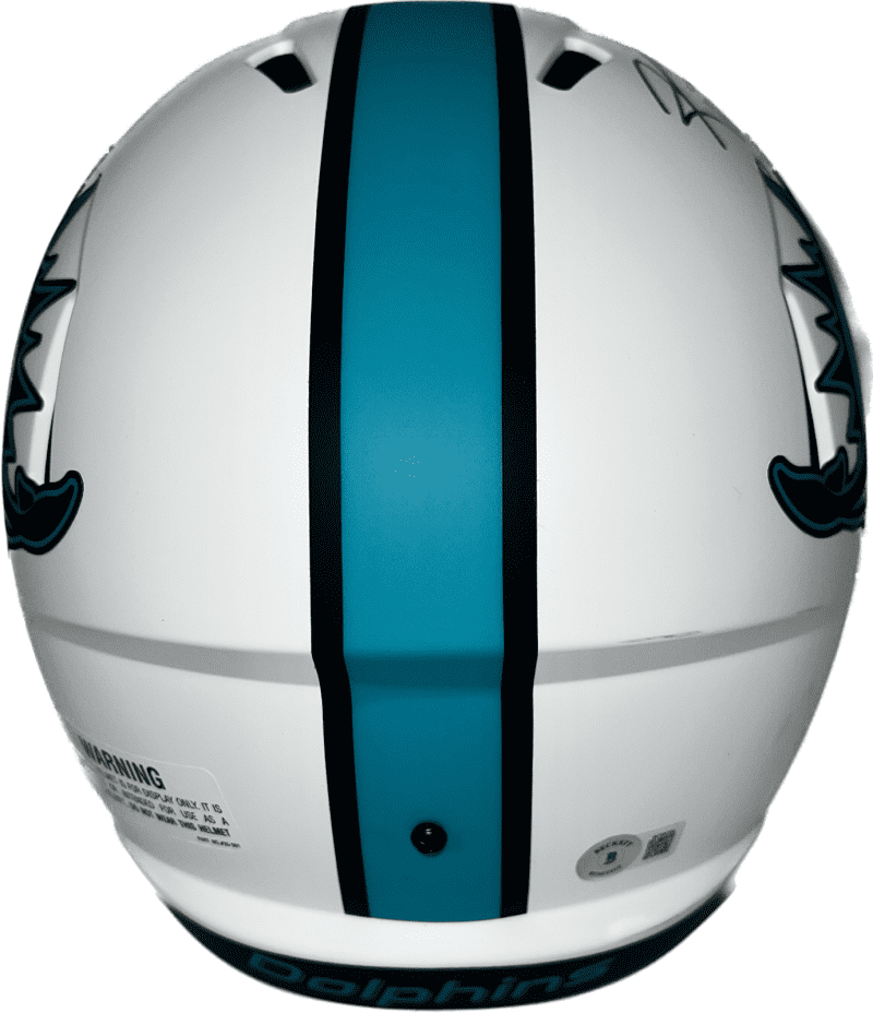Ricky Williams Signed Miami Dolphins Full Size Helmet Lunar Beckett Smoke Weed - Image 2