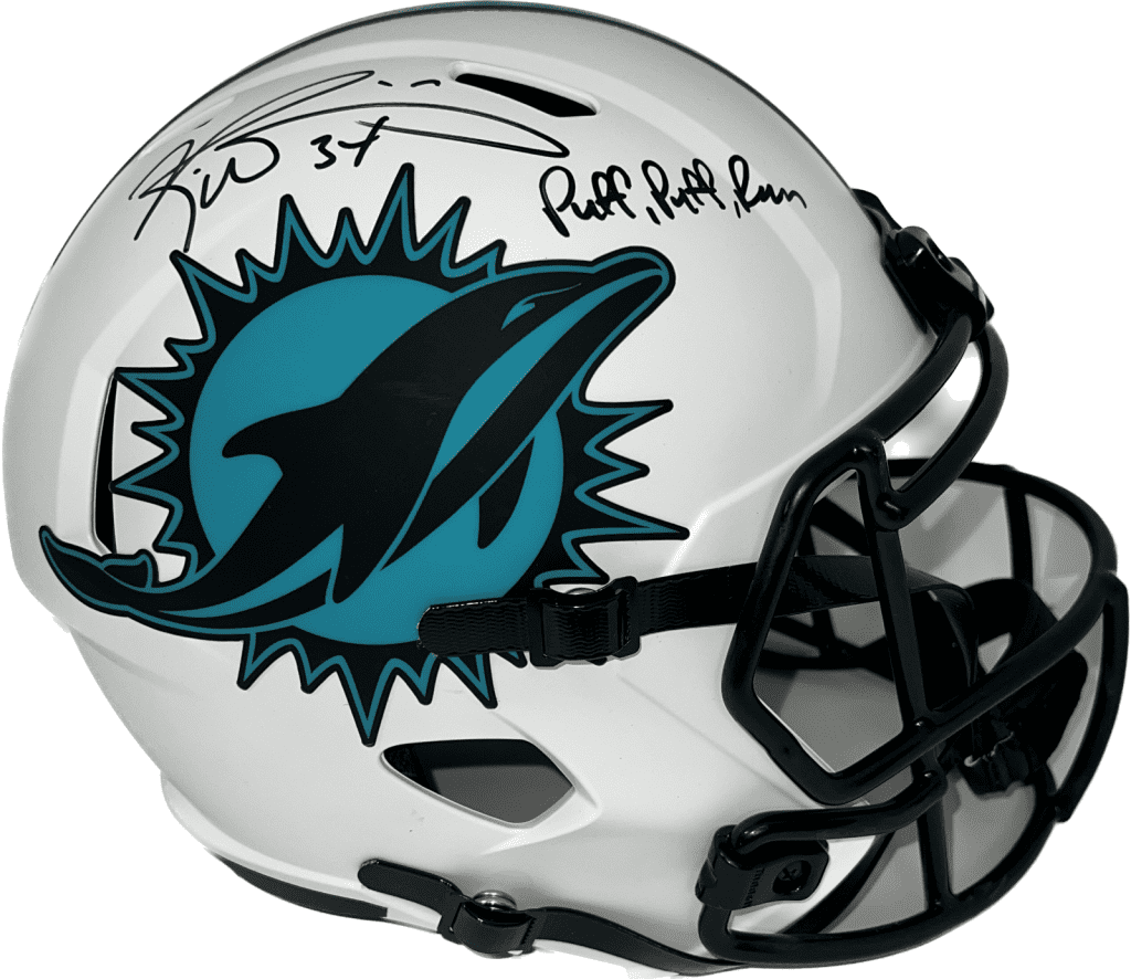 Ricky Williams Signed Miami Dolphins Full Size Helmet Lunar