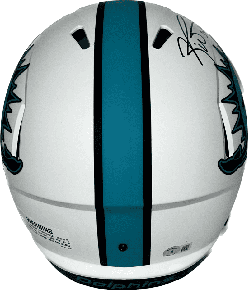 Ricky Williams Signed Miami Dolphins Full Size Helmet Lunar Beckett Puff Run - Image 2
