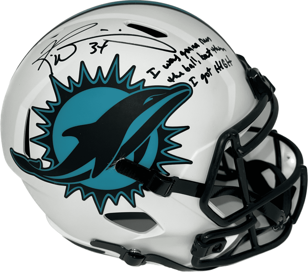 Ricky Williams Signed Miami Dolphins Full Size Helmet Lunar Ricky Williams Signed Miami Dolphins Full Size Helmet Lunar