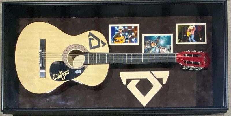 Cody Johnson Signed Natural Acoustic Guitar Framed Shadowbox Beckett Authentic
