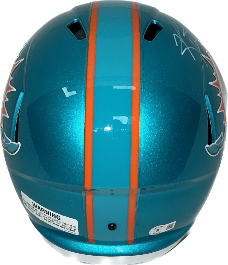 Ricky Williams Signed Miami Dolphins Full Size Helmet Flash Beckett Smoke Weed - Image 2