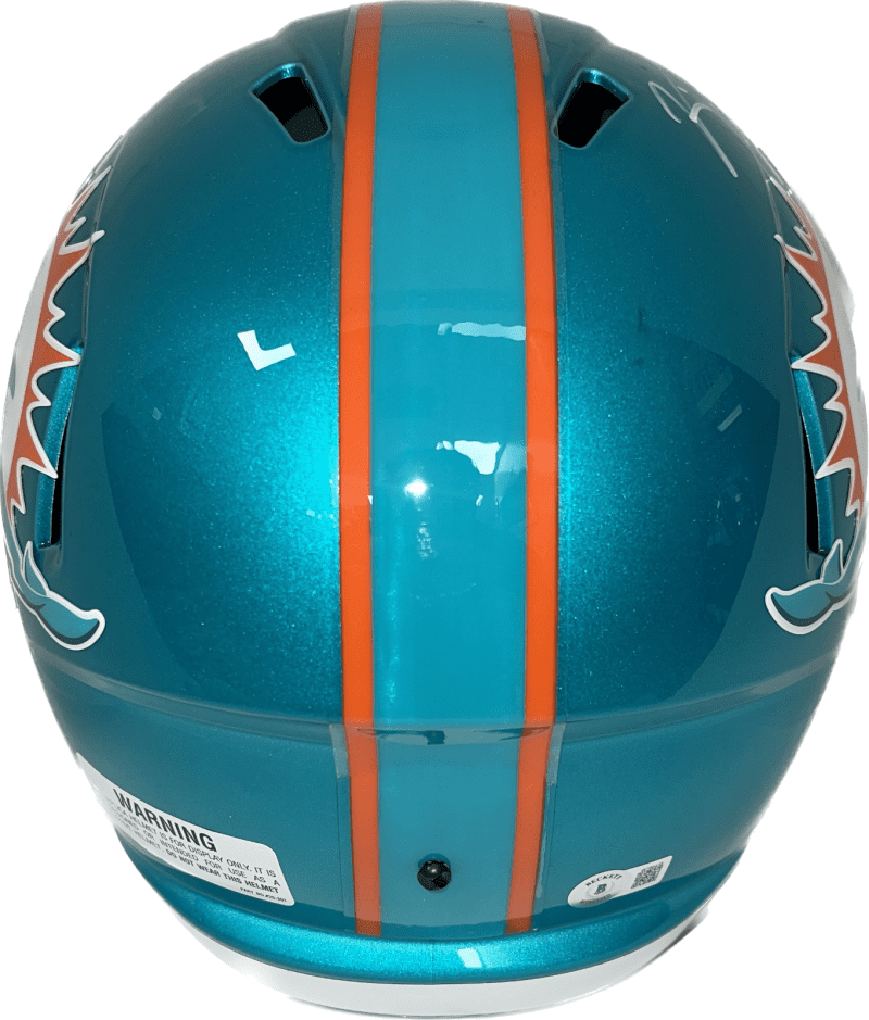 Ricky Williams Signed Miami Dolphins Full Size Helmet Flash Beckett Puff Run - Image 2