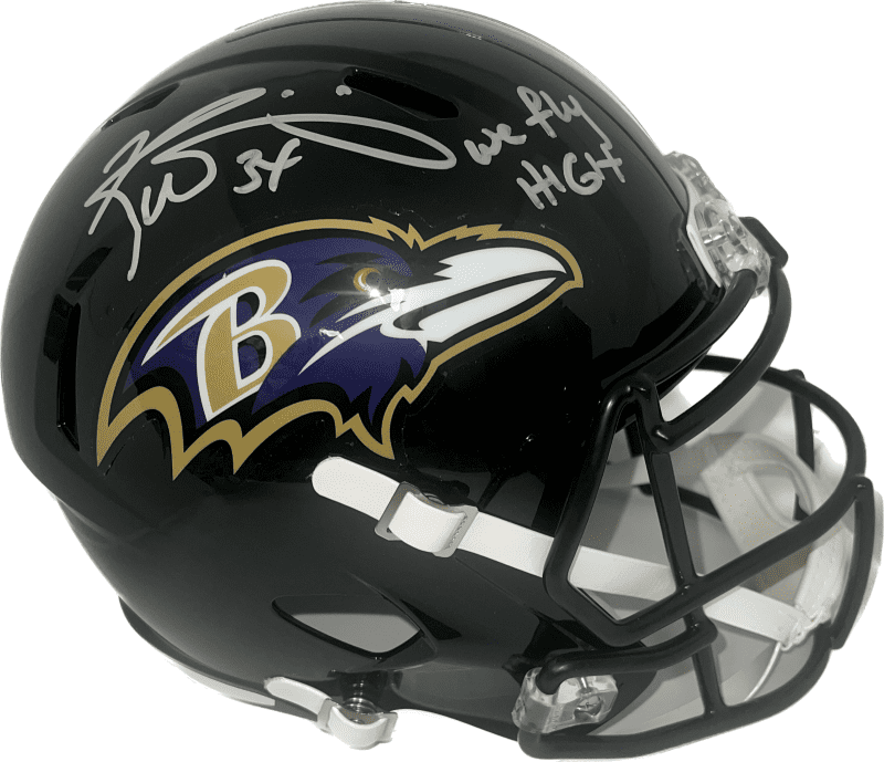 Ricky Williams Signed Baltimore Ravens Full Size Helmet Beckett We Fly High