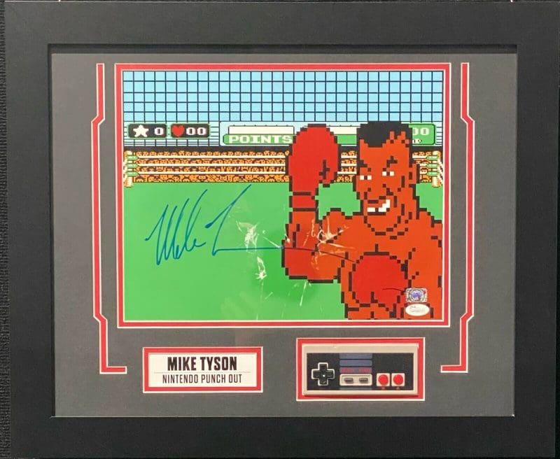 Mike Tyson Signed 11x14 Framed Photo Exclusive Hologram & JSA W/ Controller
