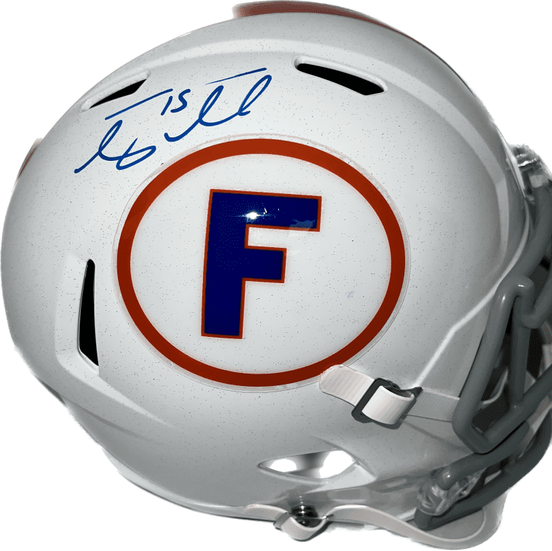 Tim Tebow Signed Autographed  Florida Gators White Full Size Helmet JSA (F) - Image 2