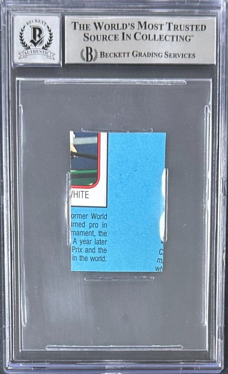 Mike Tyson Signed 1987-88 Panini Supersport Stickers Foil #109 Beckett 16091570 - Image 2
